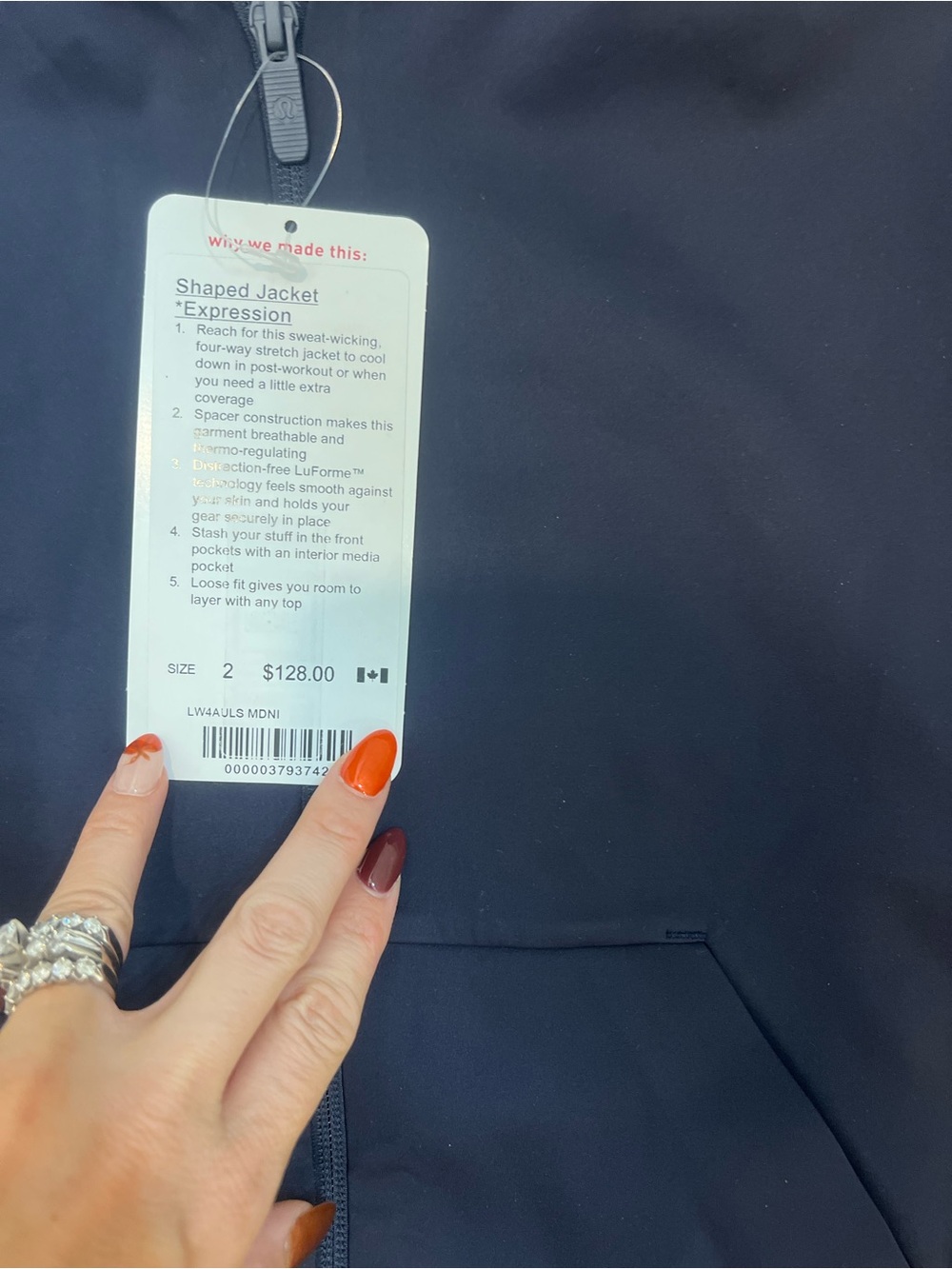 NWT LULULEMON SHAPED JACKET EXPRESSION - Picture 3 of 3